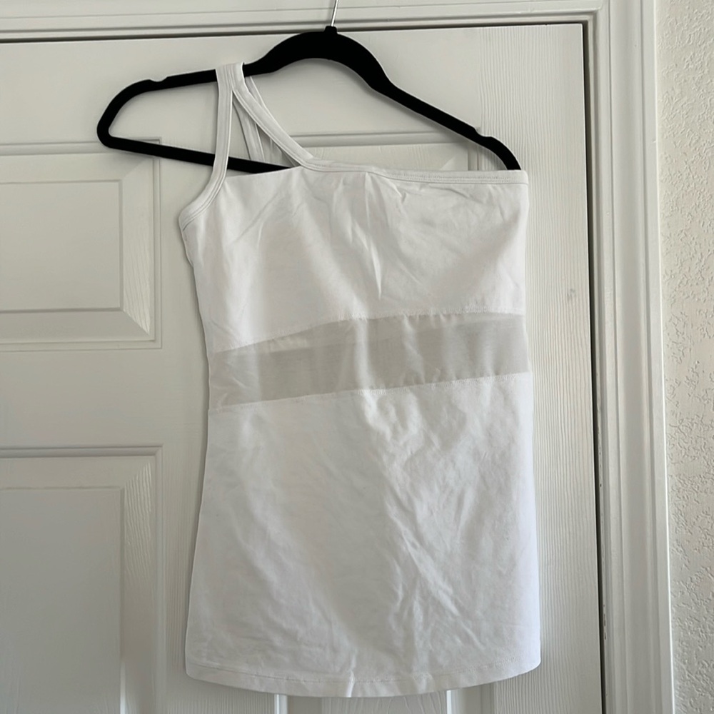 Kira Grace white one shoulder top